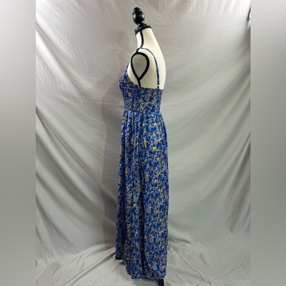 Boho Ditsy Floral Print Cami Dress Blue - Picture 6 of 7